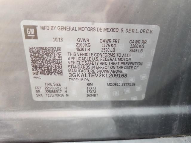 2019 GMC TERRAIN SL 3GKALTEV2KL209168
