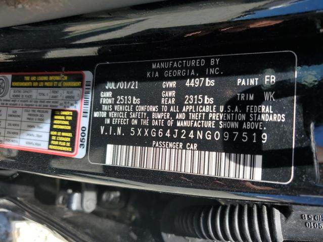 2022 KIA K5 GT LINE 5XXG64J24NG097519