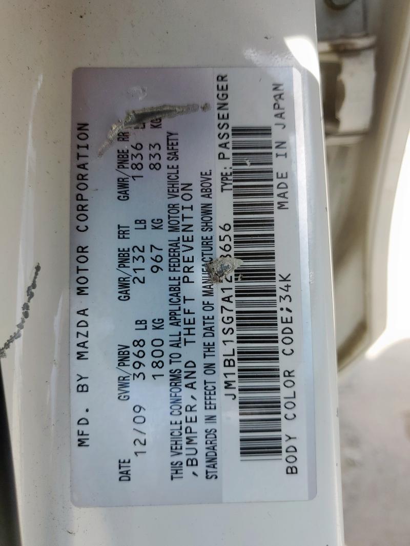 2010 MAZDA 3 I - JM1BL1SG7A1258656