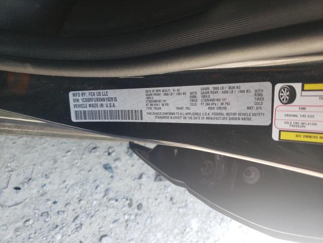 2022 RAM 1500 TRX 1C6SRFU9XNN192815