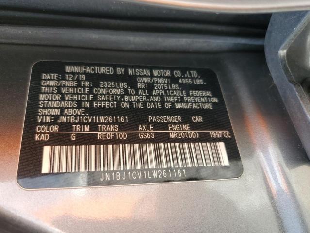 2020 NISSAN ROGUE SPOR - JN1BJ1CV1LW261161