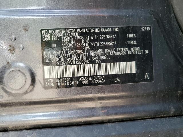 2020 TOYOTA RAV4 LE 2T3G1RFVXLC080296