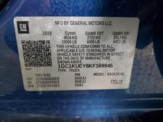 2019 CHEVROLET 2500 HD 1GC1KUEY6KF169945