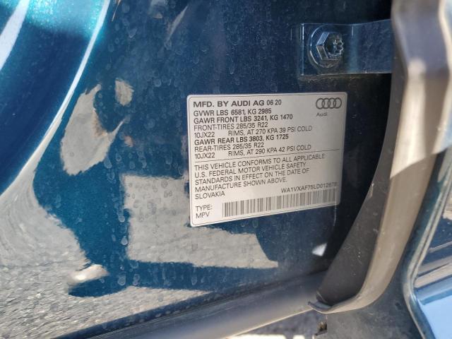 2020 AUDI Q7 PRESTIG WA1VXAF75LD012678