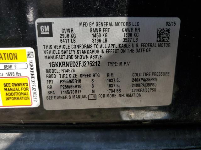 2015 GMC ACADIA SLE - 1GKKRNED2FJ276212