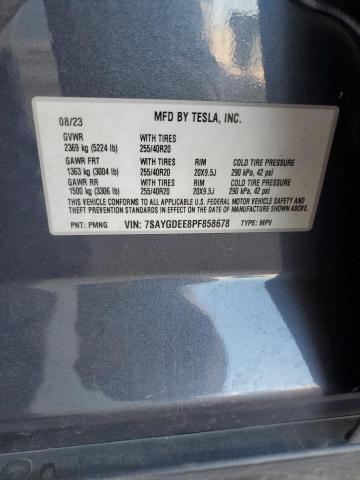2023 TESLA MODEL Y 7SAYGDEE8PF858678