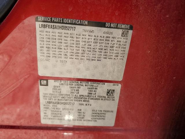 2017 BUICK ENVISION P LRBFXASA0HD052717