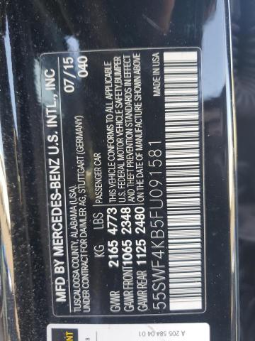 2015 MERCEDES-BENZ C 300 4MAT - 55SWF4KB5FU091581