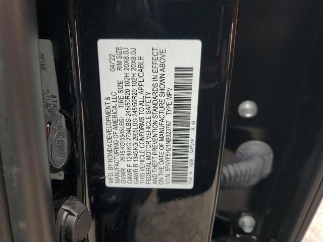 2022 HONDA PILOT SE 5FNYF5H21NB023767