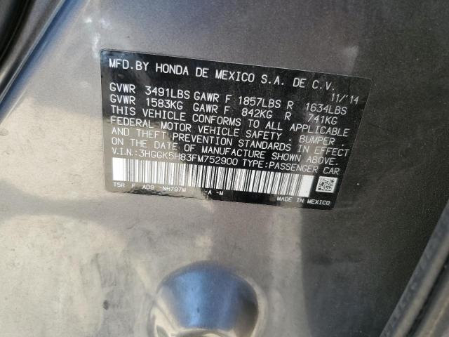 2015 HONDA FIT 3HGGK5H83FM752900