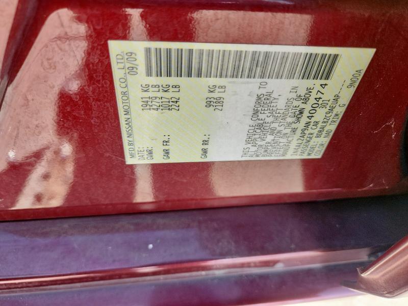 2010 NISSAN ALTIMA BAS - 1N4AL2AP9AN400474