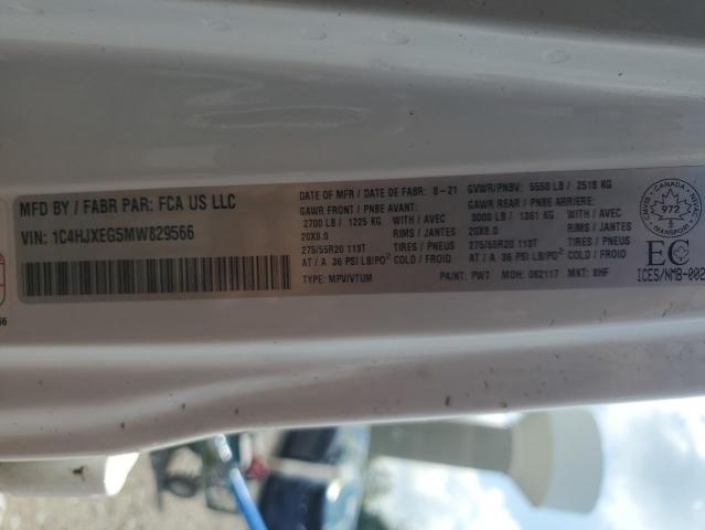 2021 JEEP WRANGLER U 1C4HJXEG5MW829566