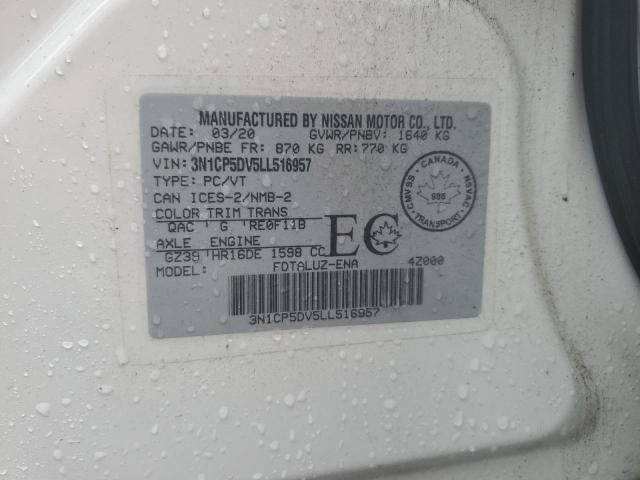 2020 NISSAN KICKS SR 3N1CP5DV5LL516957