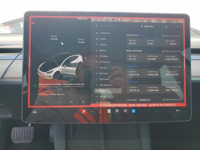2023 TESLA MODEL 3 5YJ3E1EA2PF641345