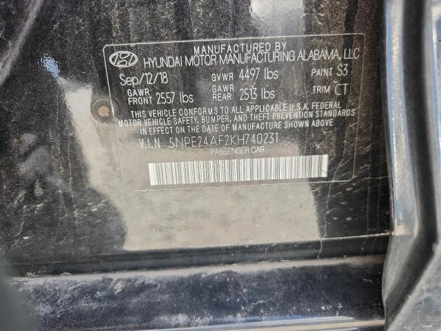 2019 HYUNDAI SONATA SE - 5NPE24AF2KH740231