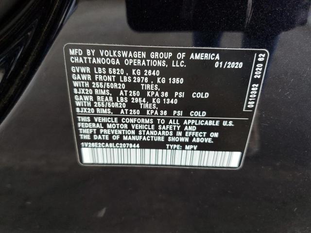 2020 VOLKSWAGEN ATLAS CROS 1V26E2CA8LC207944
