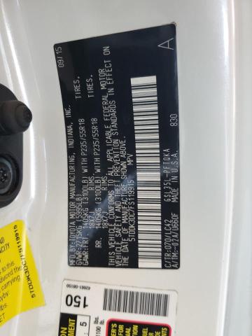2015 TOYOTA SIENNA XLE 5TDDK3DC7FS119915