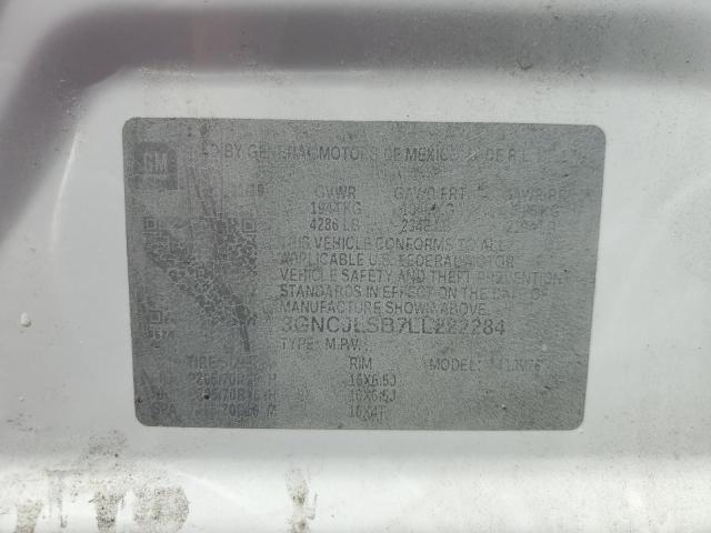 2020 CHEVROLET TRAX 1LT 3GNCJLSB7LL222284