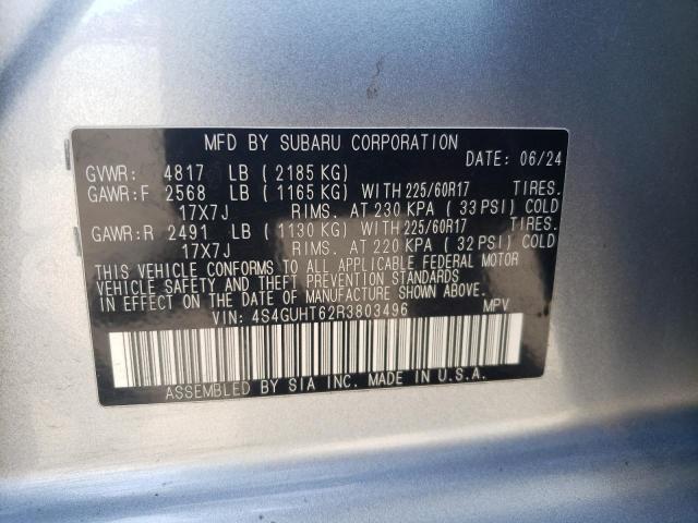 2024 SUBARU CROSSTREK - 4S4GUHT62R3803496