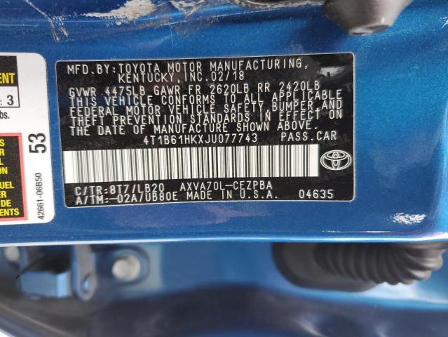 2018 TOYOTA CAMRY XSE - 4T1B61HKXJU077743