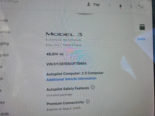 2018 TESLA MODEL 3 5YJ3E1EB0JF118664