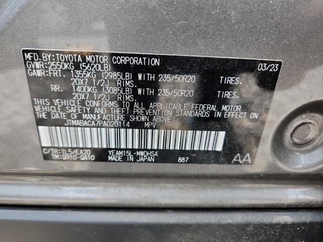 2023 TOYOTA BZ4X XLE JTMABACA7PA020114