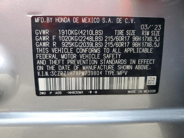 2023 HONDA HR-V EXL 3CZRZ1H7XPM739804