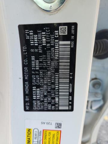 2022 HONDA CIVIC EX JHMFE1F79NX000582