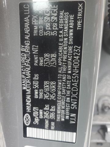 2022 HYUNDAI SANTA CRUZ - 5NTJCDAE5NH004232
