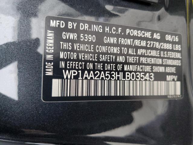 2017 PORSCHE MACAN WP1AA2A53HLB03543