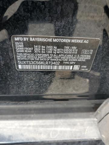 2019 BMW X3 XDRIVEM40I 5UXTS3C56KLR73402