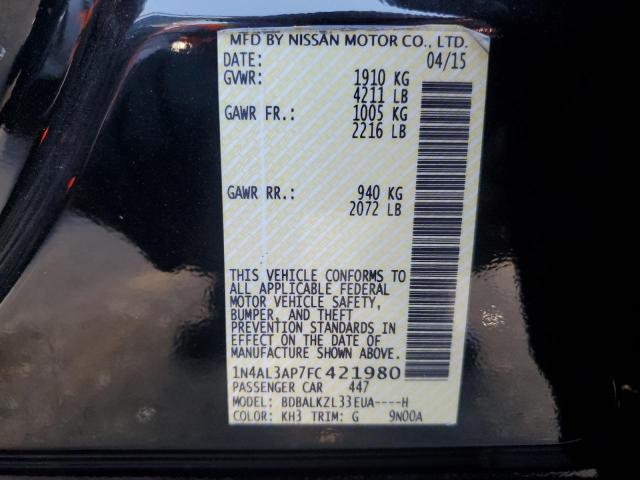 2015 NISSAN ALTIMA 2.5 - 1N4AL3AP7FC421980