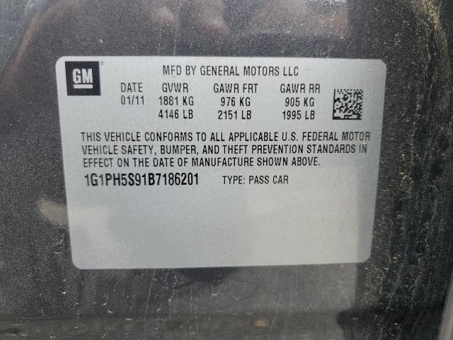 2011 CHEVROLET CRUZE LTZ - 1G1PH5S91B7186201