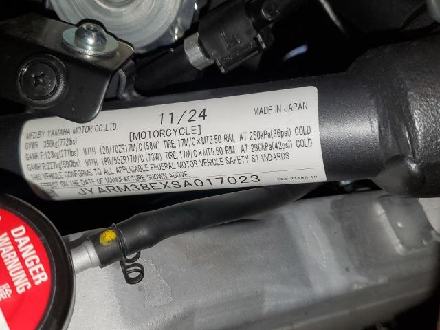 2025 YAMAHA YZFR7 JYARM38EXSA017023