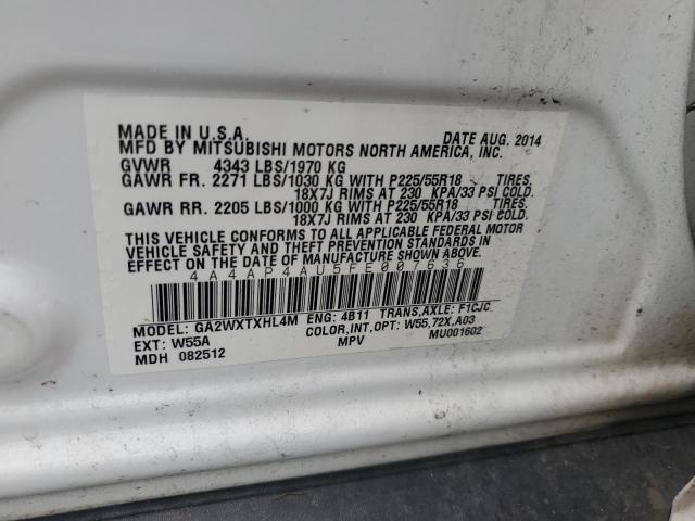 2015 MITSUBISHI OUTLANDER 4A4AP4AU5FE007636