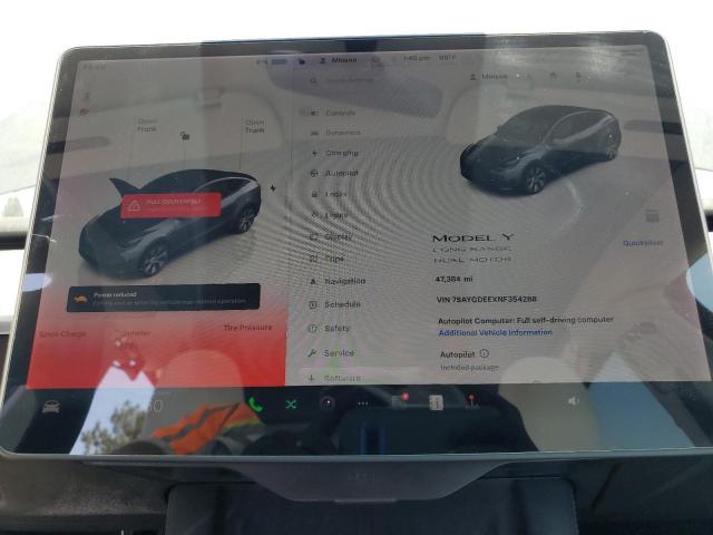 2022 TESLA MODEL Y 7SAYGDEEXNF354288