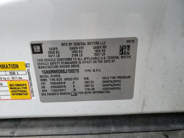 2016 GMC ACADIA SLE 1GKKRNED8GJ158215