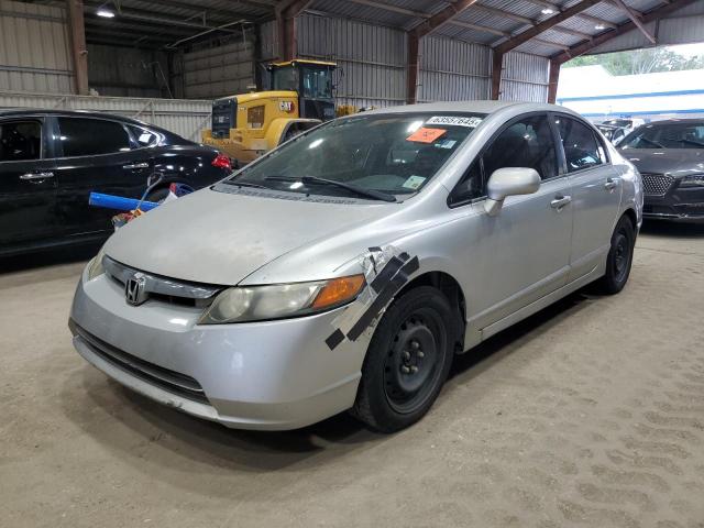 HONDA CIVIC LX 2008 silver sedan 4d gas 2HGFA16568H506778 photo #1