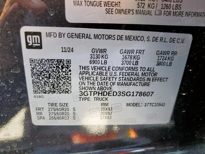 2025 GMC SIERRA C15 - 3GTPHDED3SG178607