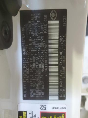 2021 TOYOTA CAMRY SE - 4T1G11AK1MU472090
