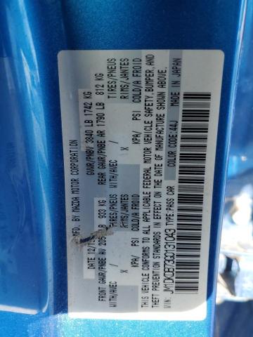 2016 MAZDA CX-3 SPORT JM1DKDB73G0131043