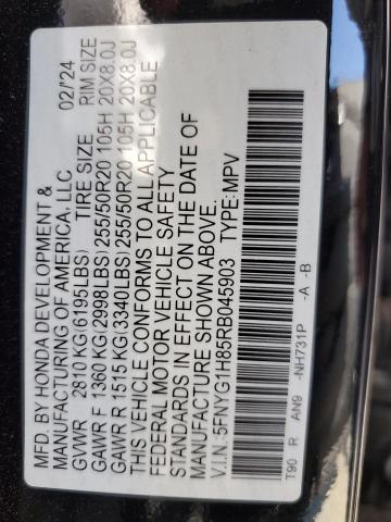 2024 HONDA PILOT ELIT 5FNYG1H85RB045903