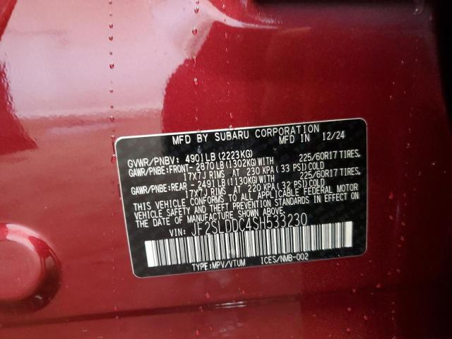 2025 SUBARU FORESTER P JF2SLDDC4SH533230