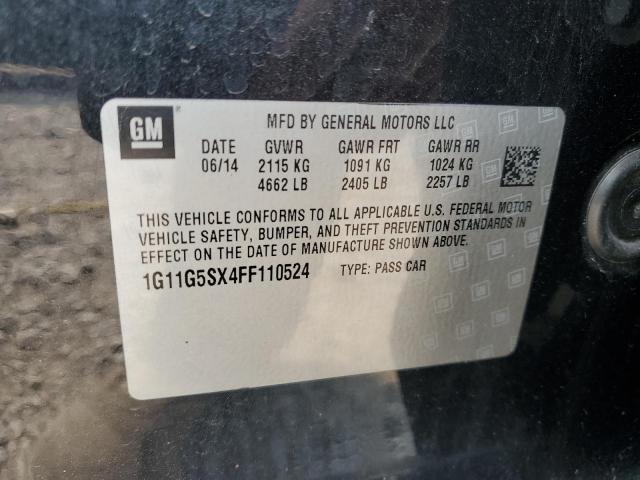 2015 CHEVROLET MALIBU LTZ 1G11G5SX4FF110524