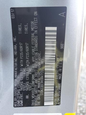 2017 TOYOTA SIENNA LE - 5TDKZ3DC9HS841120