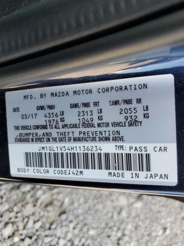 2017 MAZDA 6 TOURING JM1GL1V54H1136234