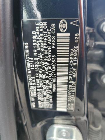 2015 TOYOTA YARIS VNKKTUD32FA030526