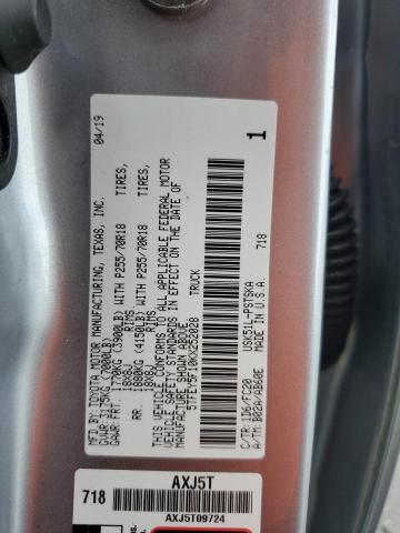 2019 TOYOTA TUNDRA CRE 5TFEY5F10KX252028