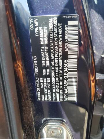 2019 PORSCHE MACAN - WP1AA2A55KLB04605