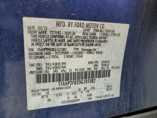 2013 FORD TAURUS LIM - 1FAHP2F82DG101082
